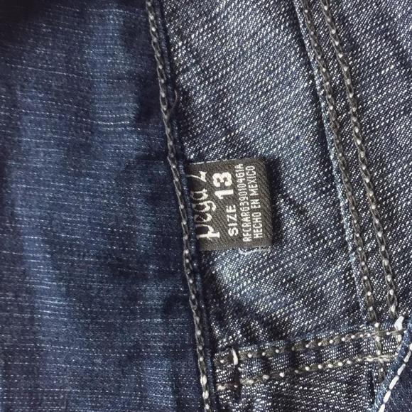🔴𝗕𝗢𝗚𝗢🔴womens jeans pega 2 size 13 blue wash - Picture 5 of 16